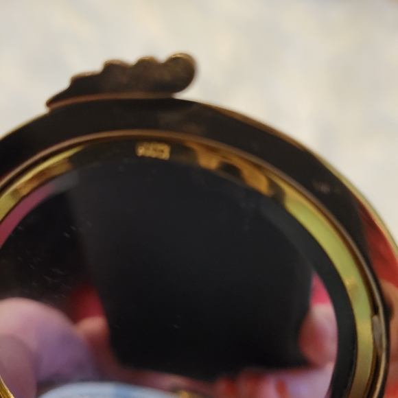 VINTAGE GUCCI GOLD AND TORTOISESHELL COMPACT MIRROR - Picture 7 of 14